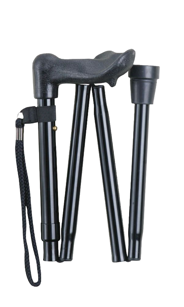 Folded walking stick